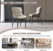 VELLUTO Modern Sleek and Stylish Microfiber Leather Sloped Arm Chair with Low Back for Kitchen & Dining (Set of 2) - Amazingooh Wholesale