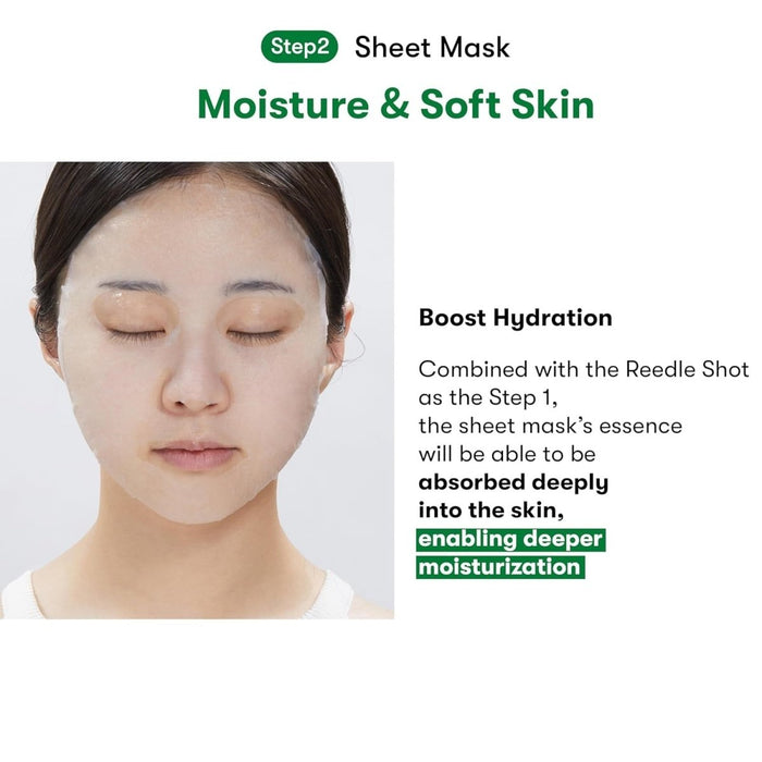 VT COSMETICS 2 Step Mask ReedleShot 100, Cica Reedle, Korean Skincare (1 Sheet Mask + 1.5ml Cream) - Amazingooh Wholesale