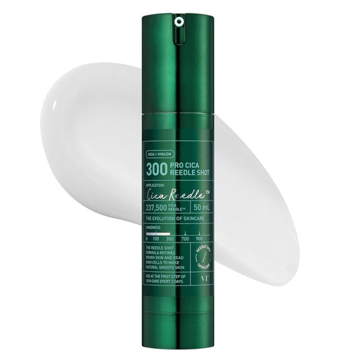 VT COSMETICS Pro Cica Reedle Shot 300 | Advanced Night Exosome, Microneedling Serum, Centella Asiatica, Hyaluronic Acid, Soothing & Calming Care for All Skin Type, 50ml - Amazingooh Wholesale
