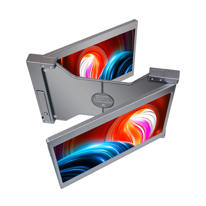 Dual Portable Triple Fold 1080P IPS FHD Monitor Screen Extender For Laptop 12" 13.3" 15"