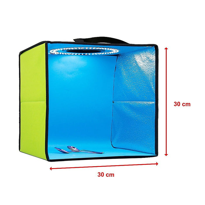 12'' LED Light Room Photo Studio Photography Lighting Tent Kit Backdrop Cube Box - Amazingooh Wholesale