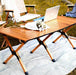 120cm Garden Outdoor Furniture Camping Chair Table Egg Roll Picnic Desk Folding Beach Set - Amazingooh Wholesale