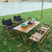 120cm Garden Outdoor Furniture Camping Chair Table Egg Roll Picnic Desk Folding Beach Set - Amazingooh Wholesale