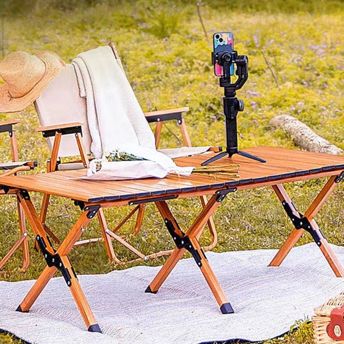 120cm Garden Outdoor Furniture Camping Chair Table Egg Roll Picnic Desk Folding Beach Set - Amazingooh Wholesale