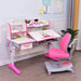 120cm Height Adjustable Children Kids Ergonomic Study Desk Blue Pink AU - amazingooh