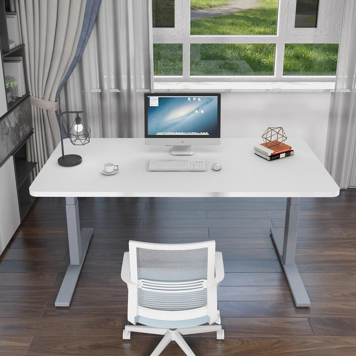 120cm Standing Desk Height Adjustable Sit Stand Motorised Single Motor Frame Top - amazingooh