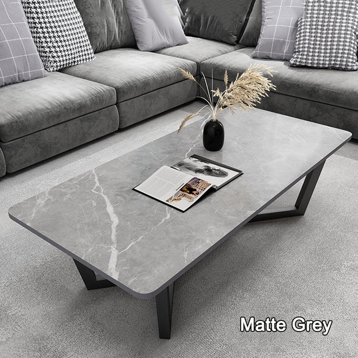 120x60cm Minimalist Slate Coffee Table Marble Tea Table Living