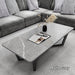 120x60cm Minimalist Slate Coffee Table Marble Tea Table Living Room Rectangle Cocktail Side Table Solid Metal Legs - Amazingooh Wholesale