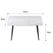 120x60cm Minimalist Slate Kitchen Dining Table Marble Lunch Dinner Table Solid Metal Legs - Amazingooh Wholesale