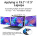 13.3 Inch FOPO Triple Portable Monitor 1080P FHD IPS Triple Monitor Laptop Screen Extender for 13.3"-17.3" Laptops 1 Cable for 2 displays - Amazingooh Wholesale