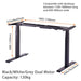 140cm Standing Desk Height Adjustable Sit Stand Motorised Dual Motors Frame Top - amazingooh