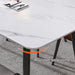 140x80cm Minimalist Slate Kitchen Dining Table Marble Lunch Dinner Table Solid Metal Legs - Amazingooh Wholesale