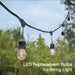 15M Solar/Plug Festoon String Lights Kits Globe Outdoor Christmas Party Garden - Amazingooh Wholesale