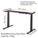 160cm Standing Desk Height Adjustable Sit Stand Motorised Dual Motors Frame Top - amazingooh