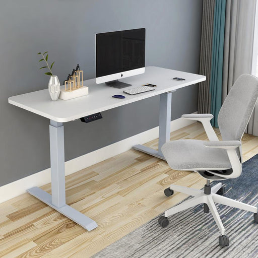 160cm Standing Desk Height Adjustable Sit Stand Motorised Single Motor Frame Top - amazingooh
