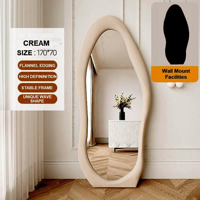 1.7m Standing Maiden Mirror Full Length Aesthetic Full Size Floor Mirror Bedroom Creative Modern Deco - Amazingooh Wholesale