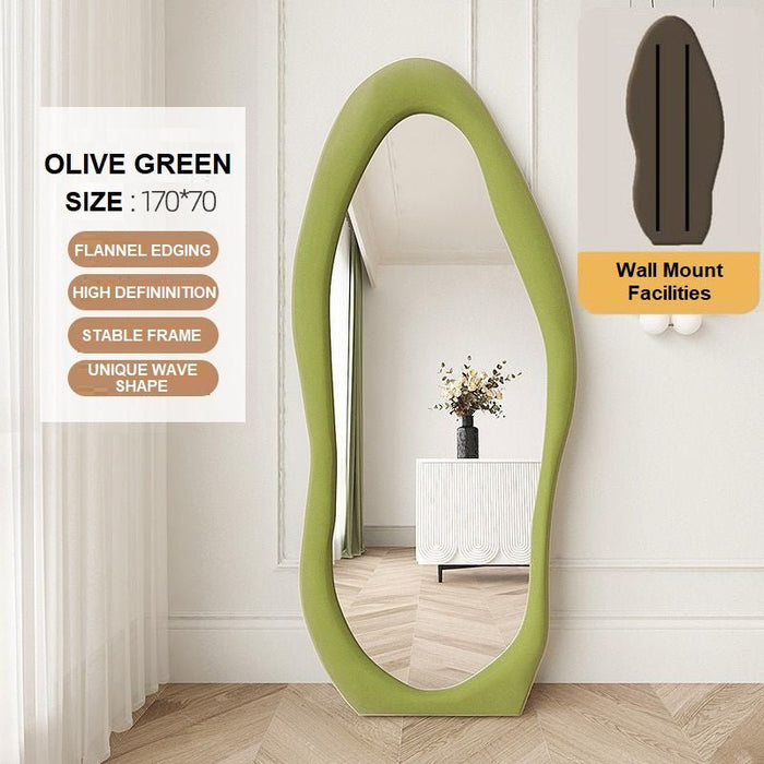 1.7m Standing Maiden Mirror Full Length Aesthetic Full Size Floor Mirror Bedroom Creative Modern Deco - Amazingooh Wholesale