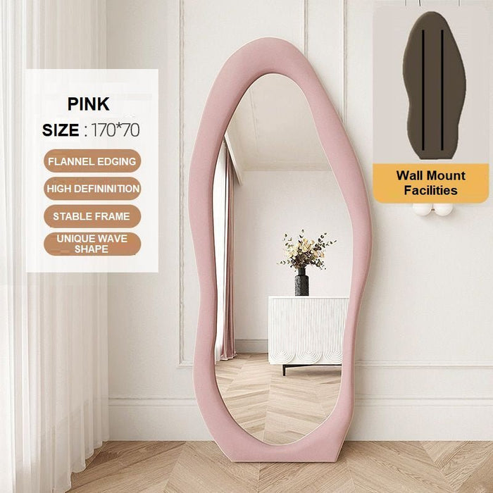 Pink full shop length mirror