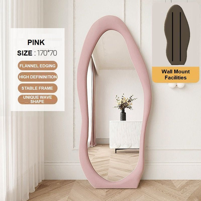 1.7m Standing Maiden Mirror Full Length Aesthetic Full Size Floor Mirror Bedroom Creative Modern Deco - Amazingooh Wholesale