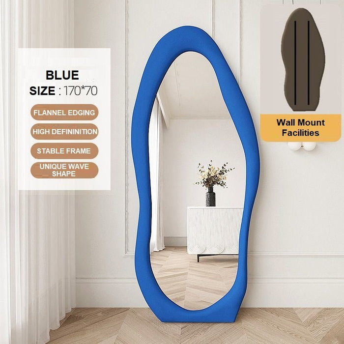 1.7m Standing Maiden Mirror Full Length Aesthetic Full Size Floor Mirror Bedroom Creative Modern Deco - Amazingooh Wholesale