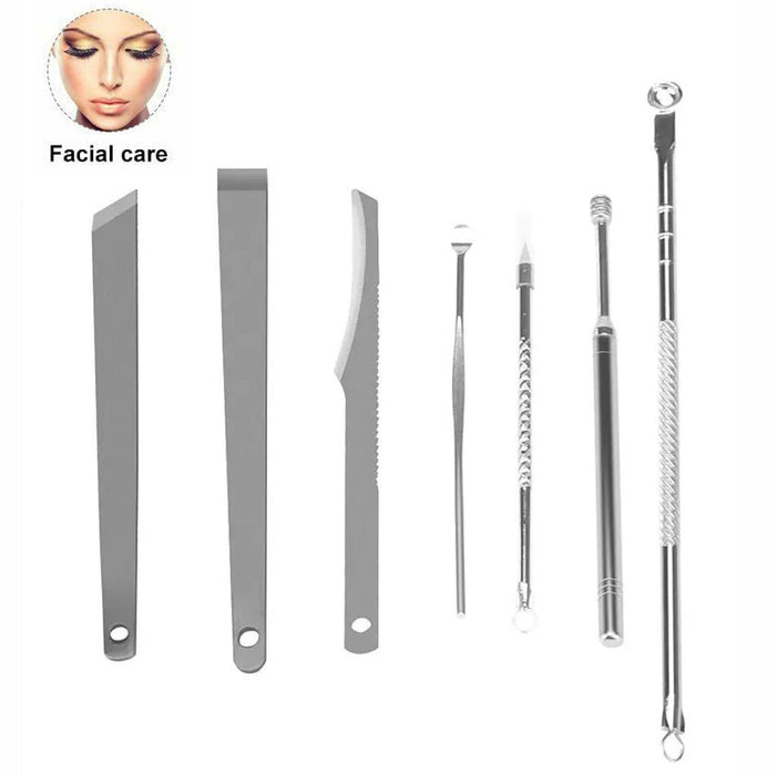 18PCS Manicure Set Tools Pedicure Kit Stainless Steel Nail Grooming Clippers White Gold - Amazingooh Wholesale