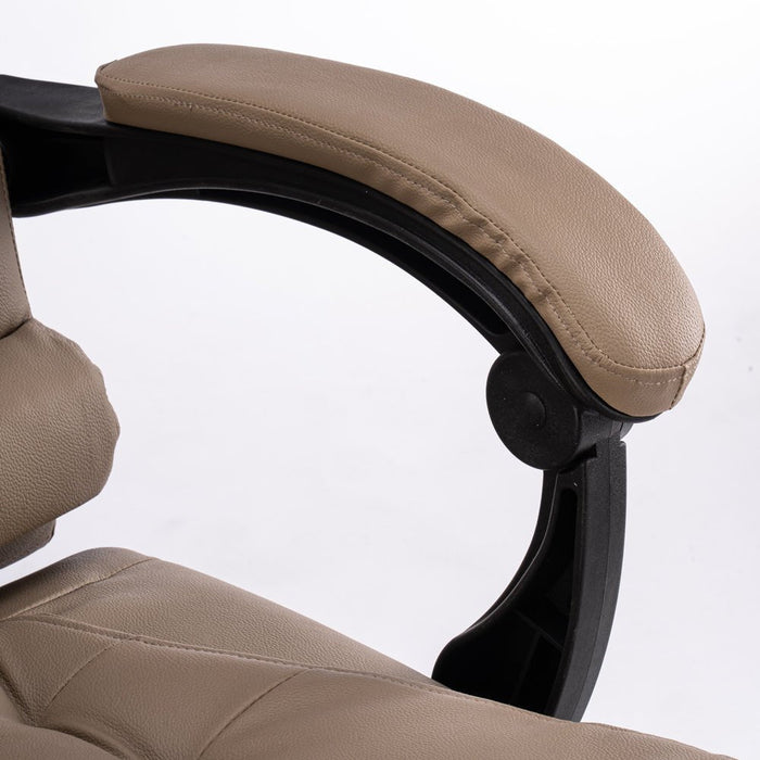 2022 New 8 Point Massage Chair Executive Office Computer Seat Footrest Recliner Pu Leather - Amazingooh Wholesale