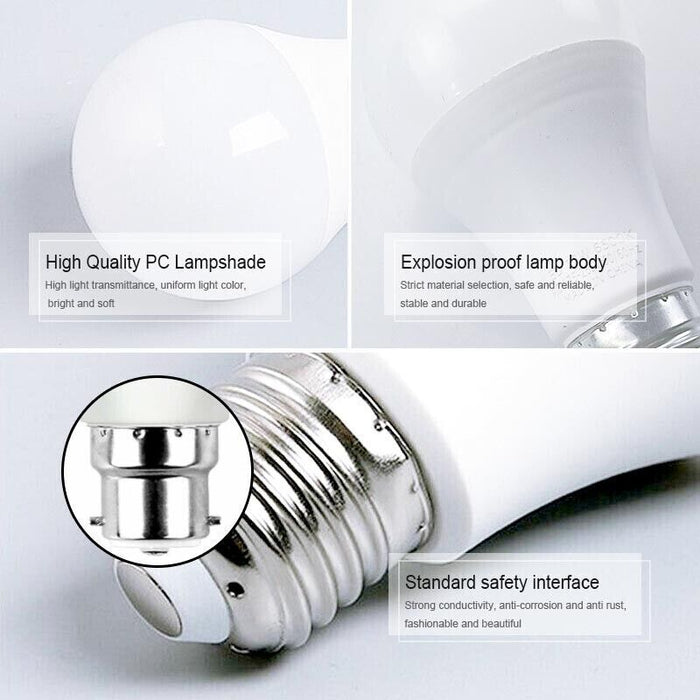 220V 15W NEW LED Radar Sensor Motion Bulb E27 B22 Smart Security Light Lamp Globe Bulb - Amazingooh Wholesale