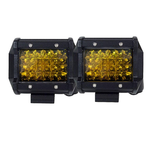 2x 4 inch Spot LED Work Light Bar Philips Quad Row 4WD Fog Amber Reverse Driving - Amazingooh Wholesale