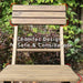 3 Piece Folding Bistro Set Solid Fir Wood Square Table Chair Garden Outdoor Lounge Set AU - Amazingooh