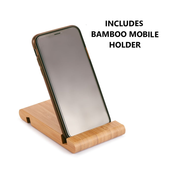 3 Pieces Bamboo Cutting Board with Juice Groove and Mobile Holder included for Home Kitchen - Amazingooh Wholesale