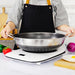 304 Stainless Steel 36cm Non-Stick Stir Fry Cooking Kitchen Wok Pan with Lid Honeycomb Double Sided - amazingooh