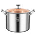 316 Stainless Steel 2.5mm Thick Soup Pot 28cm Inner Diameter Healthy Cooking - Amazingooh Wholesale