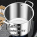 316 Stainless Steel 2.5mm Thick Soup Pot 28cm Inner Diameter Healthy Cooking - Amazingooh Wholesale