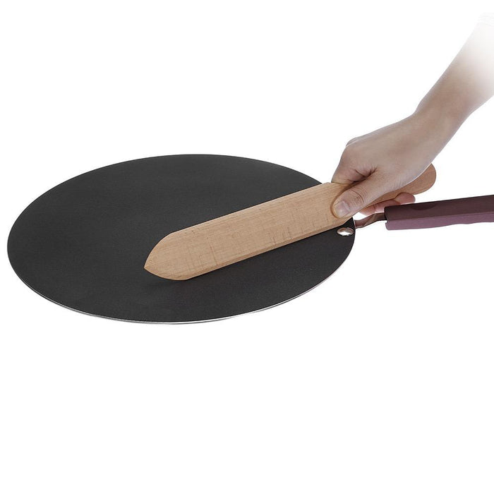 32cm Nonstick Frying Indian Tava Dosa Chapati Pan Flat Skillet Griddle Pan - amazingooh