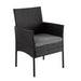4 Seater Wicker Outdoor Lounge Set &#8211; Black - Amazingooh Wholesale