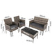 4 Seater Wicker Outdoor Lounge Set &#8211; Mixed Grey - Amazingooh Wholesale