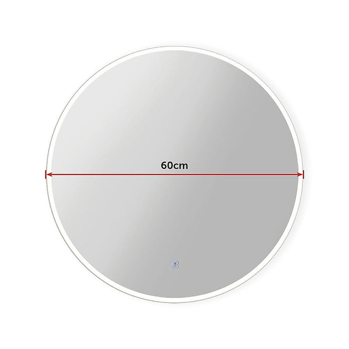 60cm LED Wall Mirror Bathroom Mirrors Light Decor Round - Amazingooh Wholesale