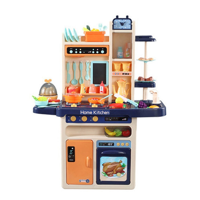 65pcs 93cm Children Kitchen Kitchenware Play Toy Simulation Steam Spray Cooking Set Cookware Tableware Gift - amazingooh