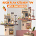 65pcs 93cm Children Kitchen Kitchenware Play Toy Simulation Steam Spray Cooking Set Cookware Tableware Gift - amazingooh