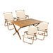 90cm Garden Outdoor Furniture Camping Table and Chair Egg Roll Picnic Desk Folding Beach Set - Amazingooh Wholesale