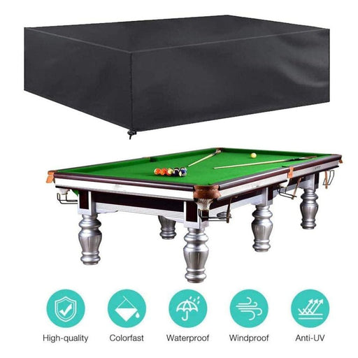 9FT Outdoor Pool Snooker Billiard Table Cover Polyester Waterproof Dust Cap - Amazingooh Wholesale