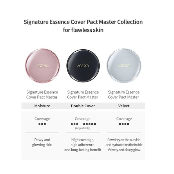 AGE 20's Signature Essence Cover Pact Master Double Cover #21 (Cushion + Refill) - Amazingooh Wholesale