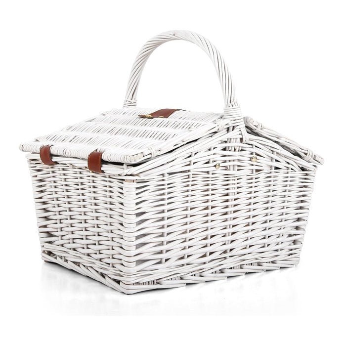 Alfresco 2 Person Picnic Basket Vintage Baskets Outdoor Insulated Blanket - Amazingooh Wholesale