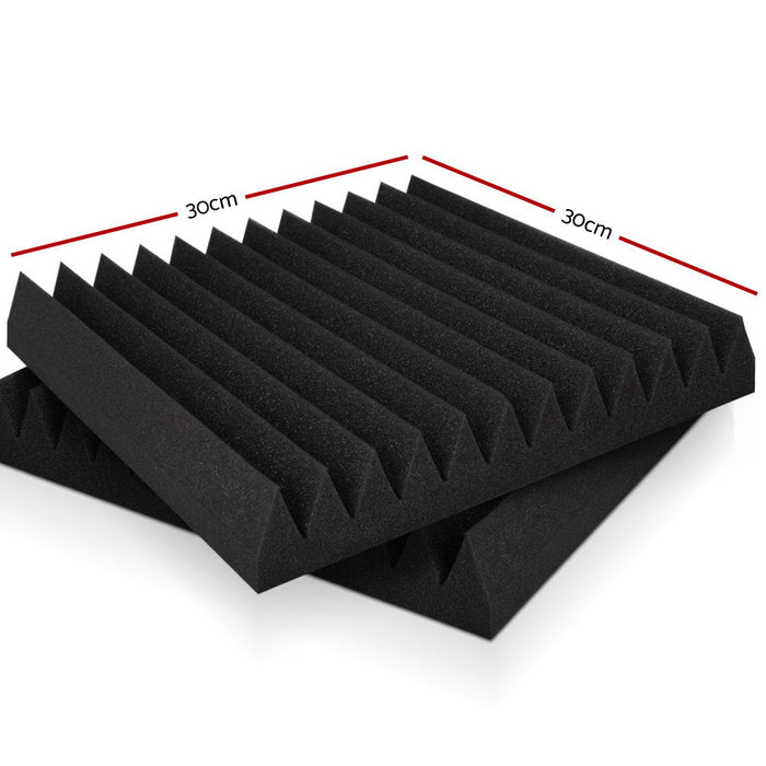 Alpha 20pcs Acoustic Foam Panels Tiles Studio Sound Absorbtion Wedge 30X30CM - Amazingooh Wholesale