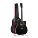 Alpha 41" Inch Electric Acoustic Guitar Wooden Classical Full Size EQ Bass Black - Amazingooh Wholesale
