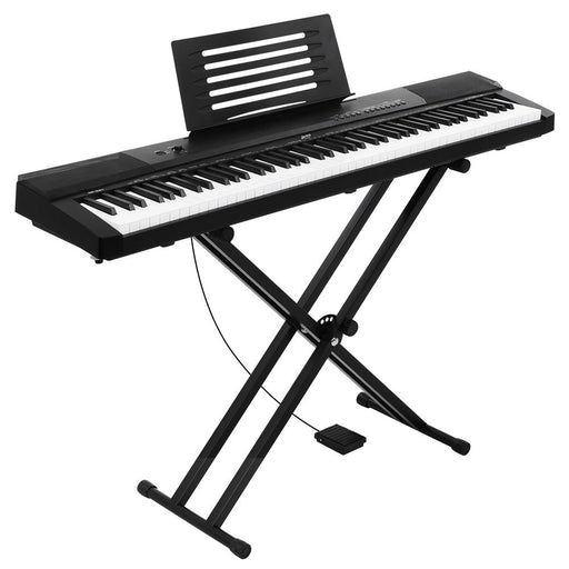 Alpha 88 Keys Electronic Piano Keyboard Electric Holder Music Stand Touch Sensitive with Sustain pedal - Amazingooh Wholesale