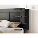 Artiss Bed Frame Double Size Bed Head with Shelves Headboard Bedhead Base Black - Amazingooh Wholesale