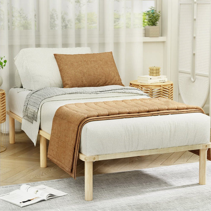 Artiss Bed Frame King Single Size Wooden Base Mattress Platform Timber Pine AMBA - Amazingooh Wholesale