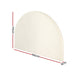Artiss Bed Frame King Size Bed Head Boucle Headboard Bedhead Base GREI White - Amazingooh Wholesale