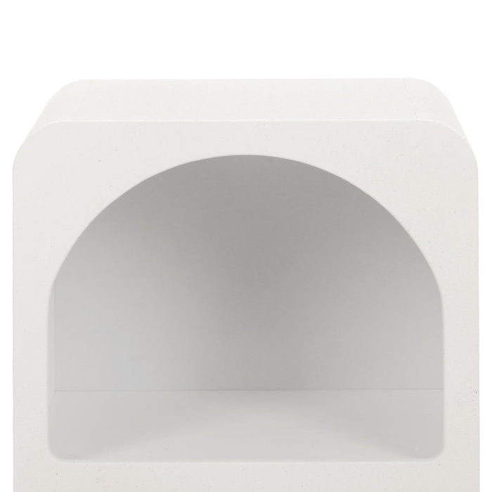 Artiss Bedside Table Shelves Side End Table Storage Nightstand White ARCHED - Amazingooh Wholesale